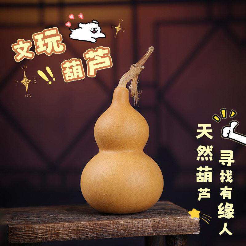 【普陀山】小美绕指柔葫芦处理文玩葫芦紫皮包浆手捻葫芦手把件地