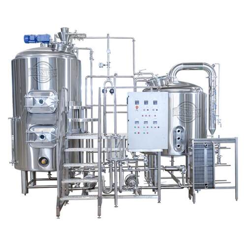 800L两三器精酿啤酒设备 小型啤酒屋酒吧啤酒厂酿酒不锈钢