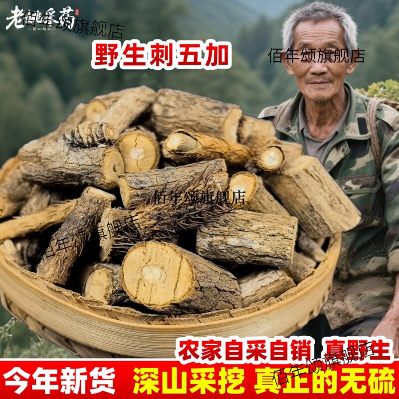 云南野生刺五加材老虎潦