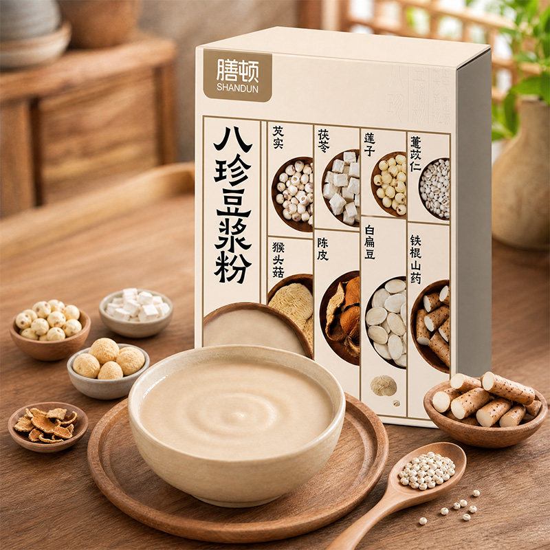 膳顿八珍营养速溶豆浆粉7条装