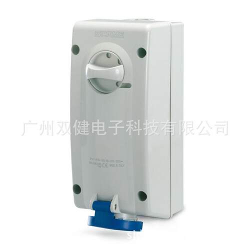 560.3283 机械连锁保护插座 防水工业插座32A-6h/3P IP44 CEE插座