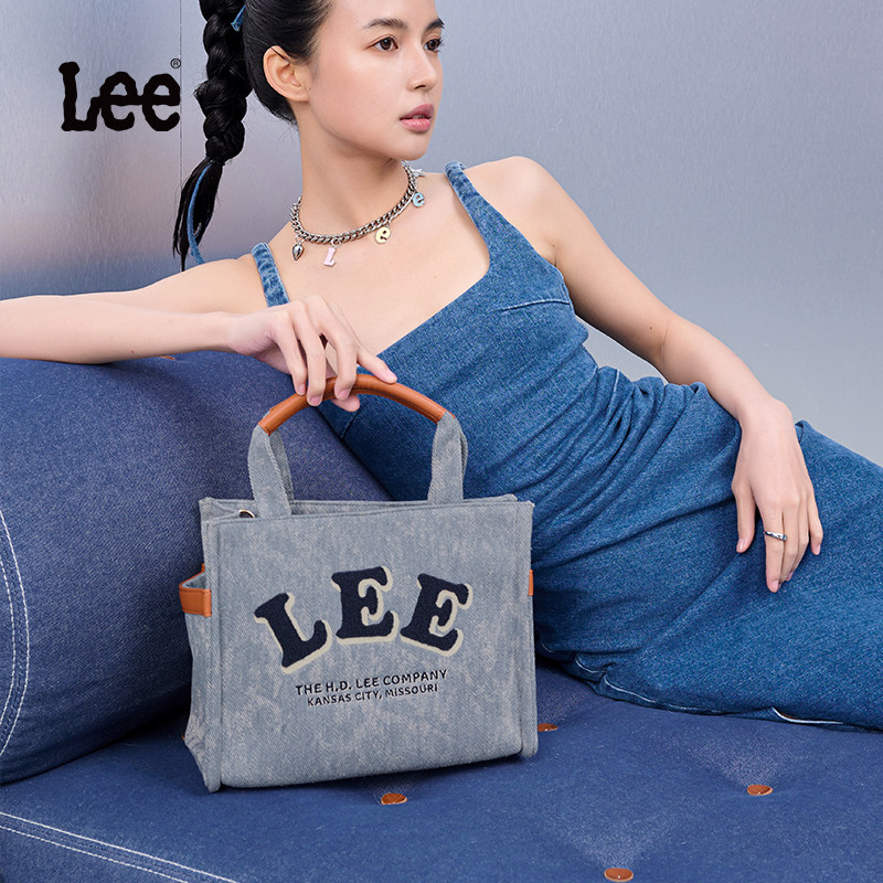 Lee复古大容量时尚百搭斜挎包图片
