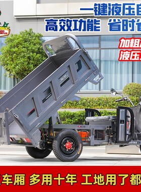 凤凰品牌自卸电动三轮车载重家用拉货快递爬坡电瓶车