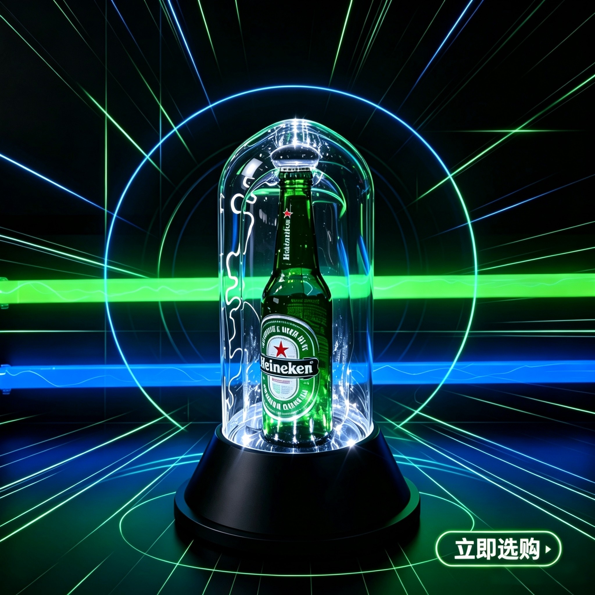 酒吧KTV啤酒瓶离子灯闪电灯氛围感道具