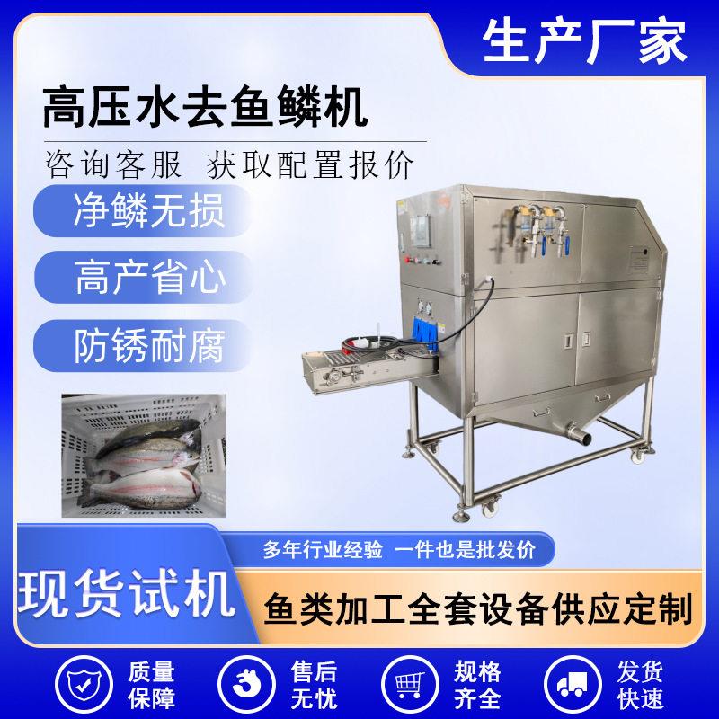 工业压水去鳞机大黄鱼海鲈鱼脱鳞设备鱼类前处理全自动去鳞机