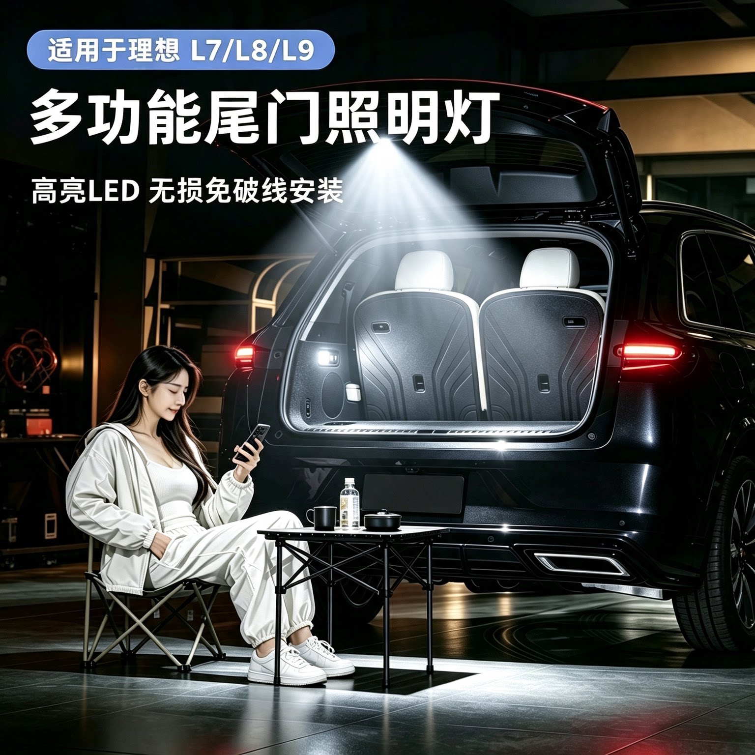适用理想多功能照明投影警示灯