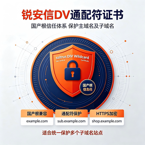 (国产根)锐安信DV通配符SSL证书全站子域名网站HTTPS加密安全认证