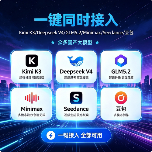豆包大模型千问Qwen Deepseekv3.2 即梦Seedance MiniMax api key