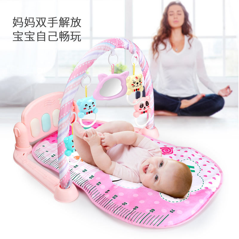 现货婴儿玩具脚踏钢琴健身架毯器