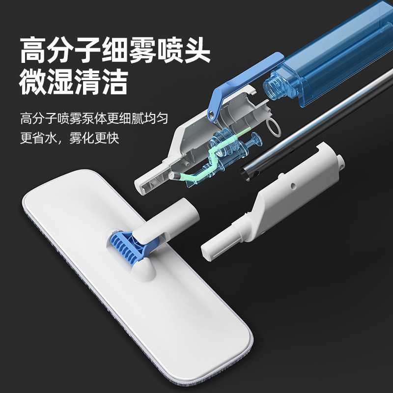 多功能喷雾拖把刮窗器二合一平板拖懒人免手洗旋转双面清洁