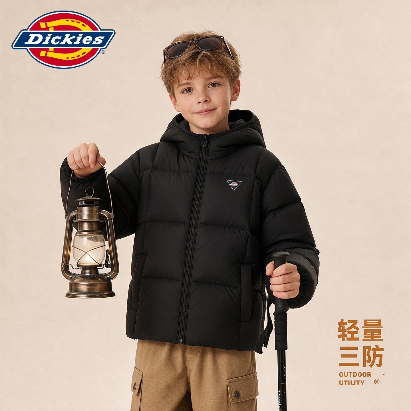 Dickies童装羽绒服男2026冬季新款男女中大童防寒保暖羽绒服外套