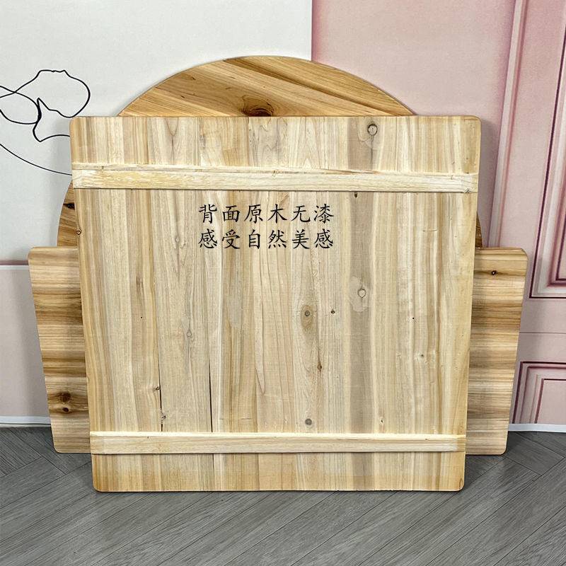 工厂圆形杉木桌面板餐饮简易桌子实木桌面板正方形长方桌其他图片