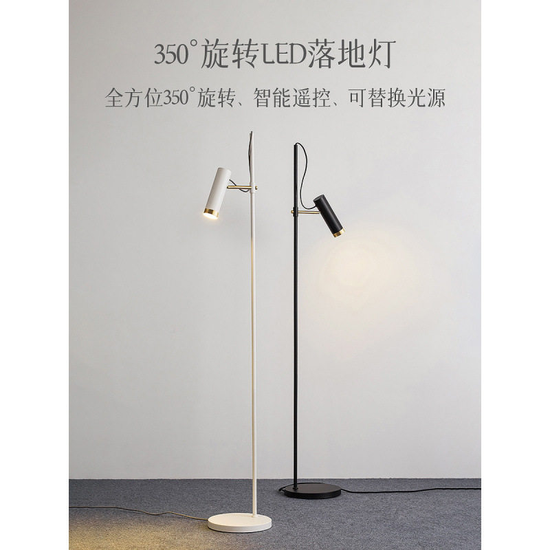 落地灯客厅卧室简约现代北欧创意个性书房ins轻奢风床头立式台灯图片