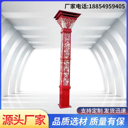 中式户外景观灯3米花园别墅防水太阳能草坪灯方形景观灯柱