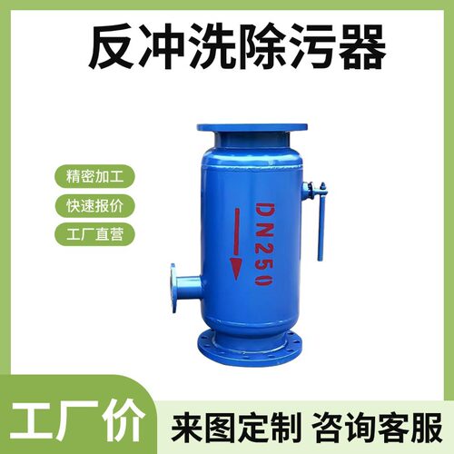 DN450全自动反冲洗除污器ZPG立式卧式角通直通304过滤器