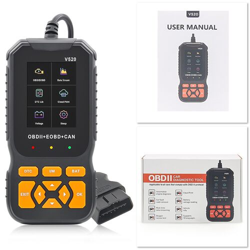 外贸批发 V519 OBD汽车检测仪obd2 elm327 汽车诊断仪Code Reader