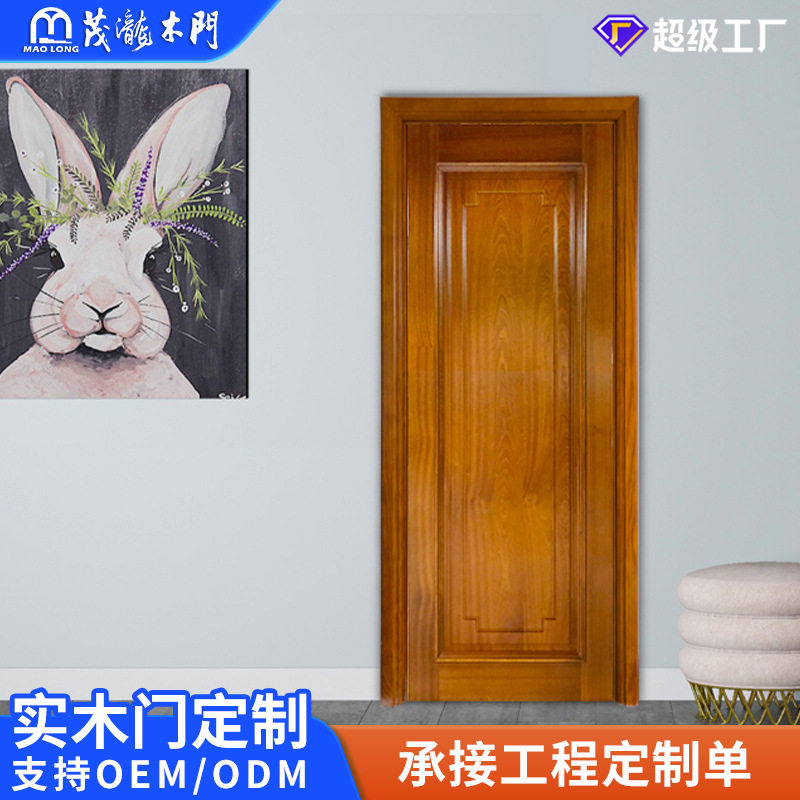 实木复合门卧室卫生间室内门烤漆门房间门套装木门家用隔音门订置图片