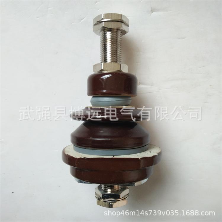 电力变压器套管配件 1KV/600A瓷瓶套管绝缘 黄铜/红铜镀镍导电杆图片