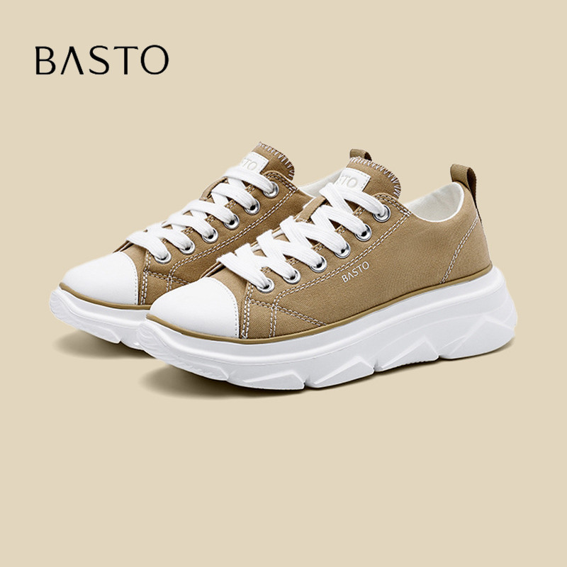 BASTO/百思图轻便软底运动帆布鞋图片