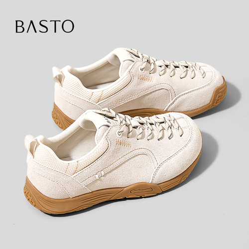 BASTO/百思图巨好看百搭阿甘鞋