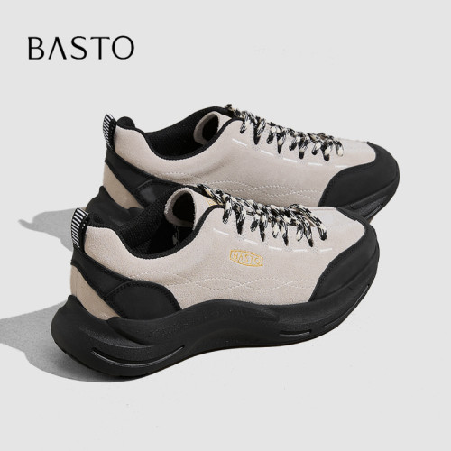 BASTO/百思图厚底防滑休闲运动鞋
