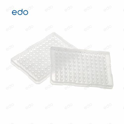 EDO0.1ml/0.2mlPCR96孔板透明半裙边PCR板适用ABI仪器