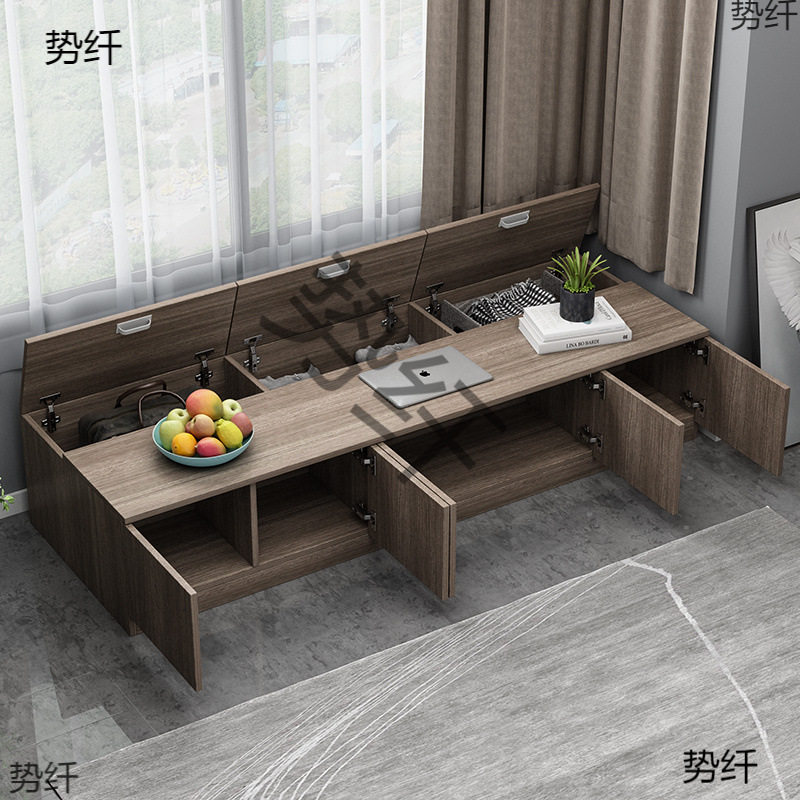 实木飘窗柜窗台地柜矮柜可坐简约卧室收纳柜子自由组合阳台储物柜图片
