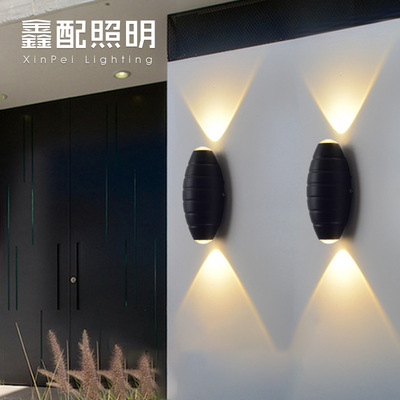 户外壁灯防水室外墙壁灯现代简约创意楼梯灯酒店led过道阳台灯具