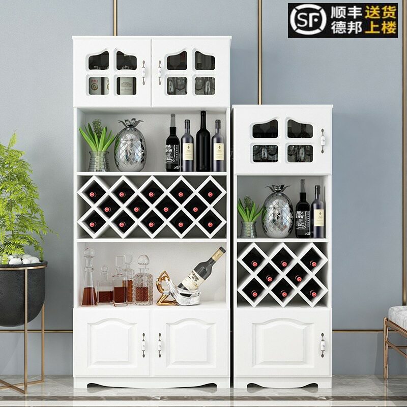 现代简约酒柜家用靠墙客厅落地红酒架餐边柜玄关储物柜装饰置物柜图片