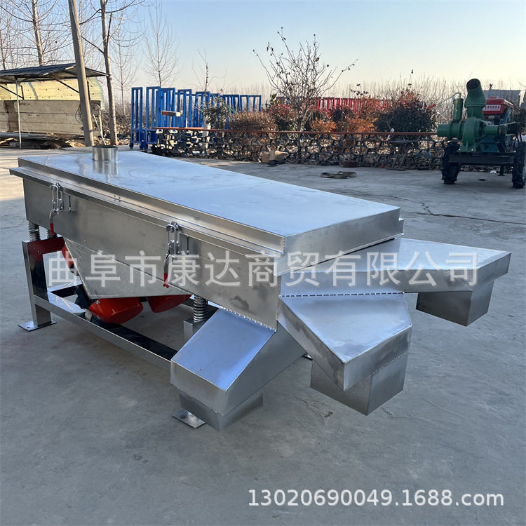 双层过筛设备 不锈钢筛网过筛机 多层筛选杂质机 颗粒大小分离机图片