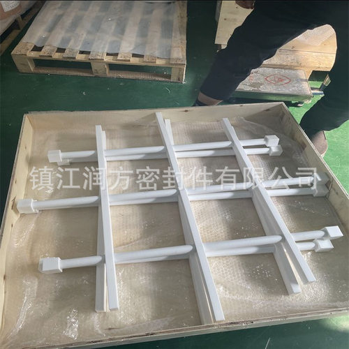 供应聚四氟乙烯PTFE内衬钢管格栅四氟支撑格栅