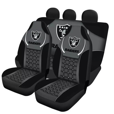 NFL车座拉斯维加斯突袭者3PCS车坐套四季通用达拉斯牛仔汽车座套
