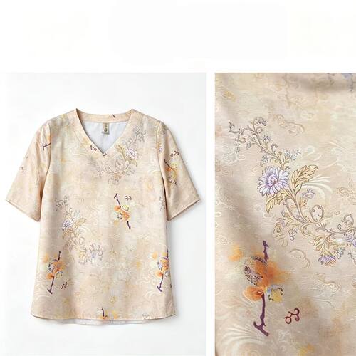 浅粉幽芳 夏季T恤K035