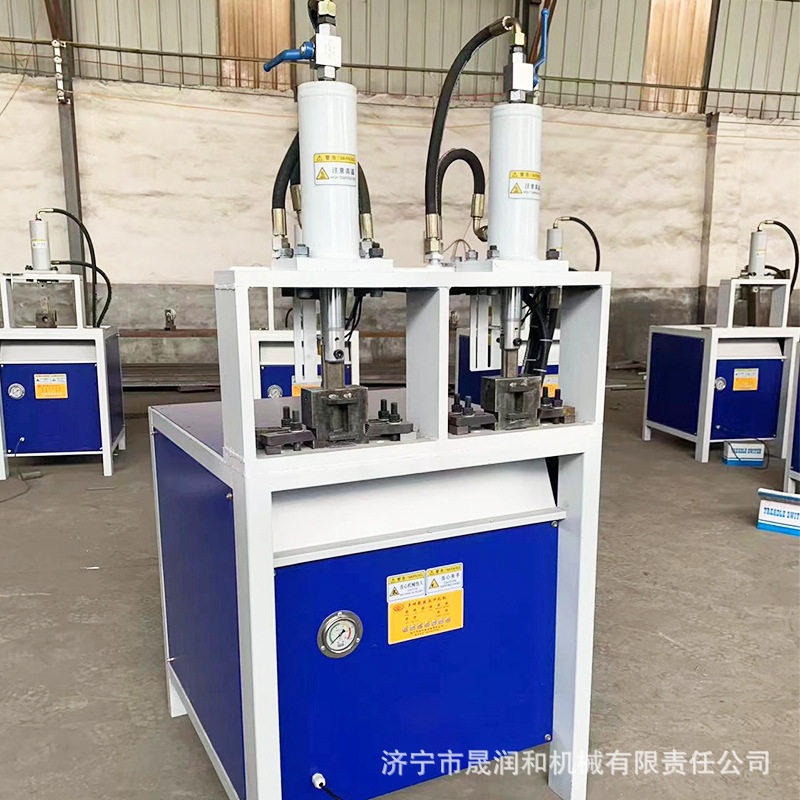 液压冲孔机 不锈钢方管冲孔机 防盗网笼子加工用管子冲孔设备图片