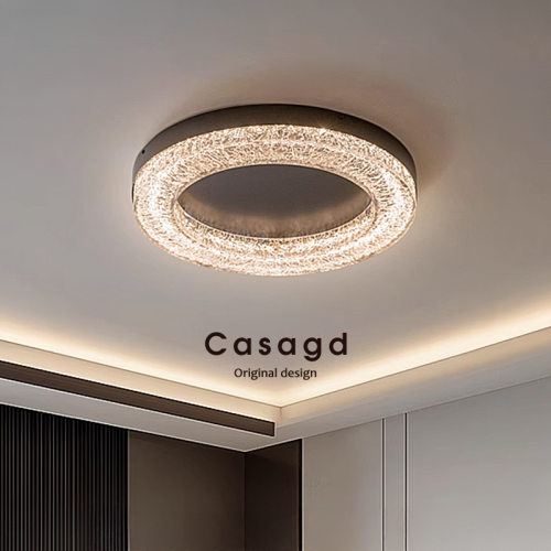意式极简客厅卧室书房灯简约轻奢高级感设计师款冰川吸顶灯CASAGD