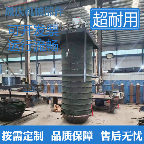 工厂直销散装机伸缩式帆布布袋卸料溜管套筒吊环式水泥布袋伸缩节