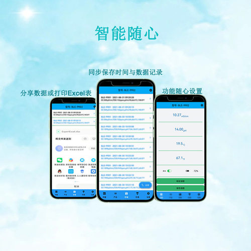 新款第二代蓝牙水质检测笔ph计ph值电导率温度多功能合一pH笔