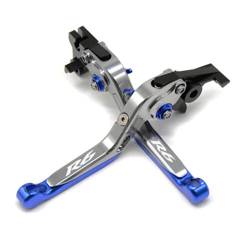 适用YZF-R6 R6 R6S摩托车CNC伸缩折叠刹车离合手柄拉杆牛角