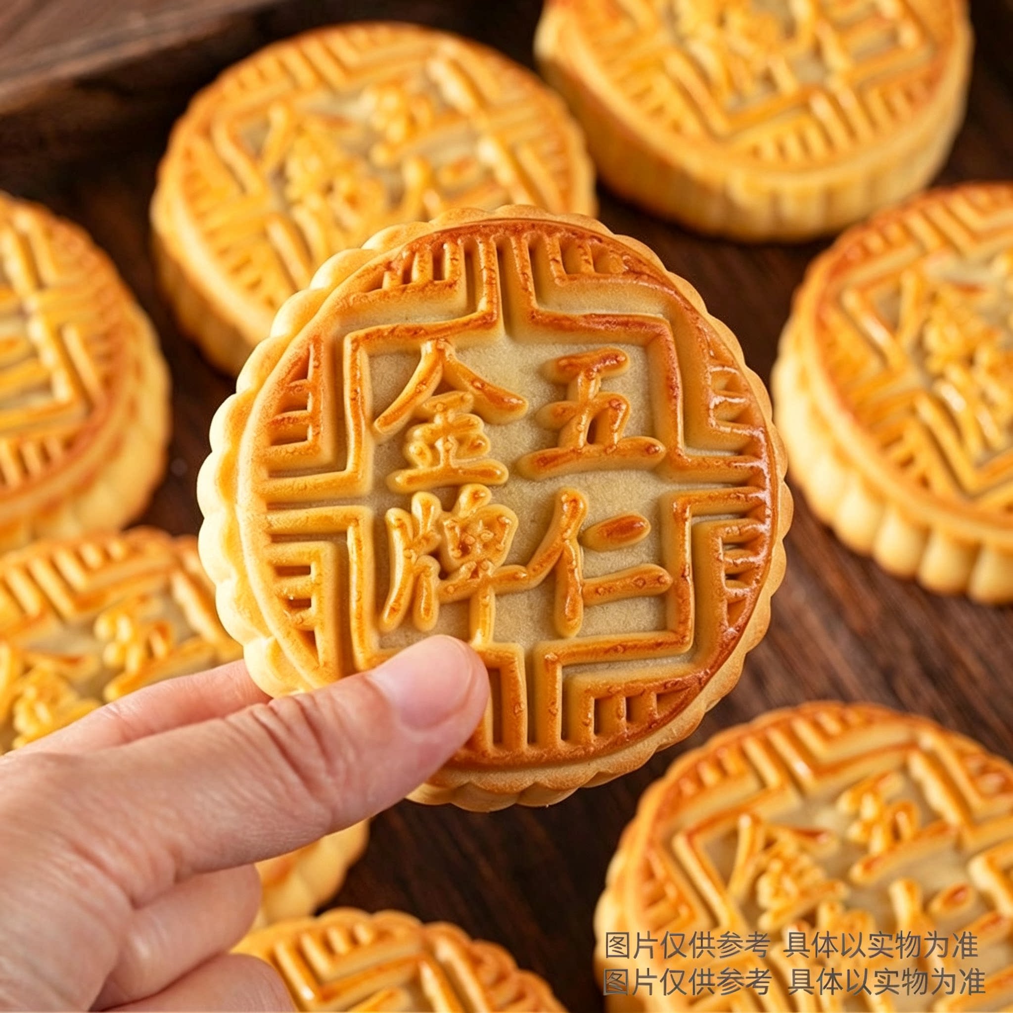 2斤太划算了】五仁月饼100g*10枚传统老式月饼散装零食糕点整箱
