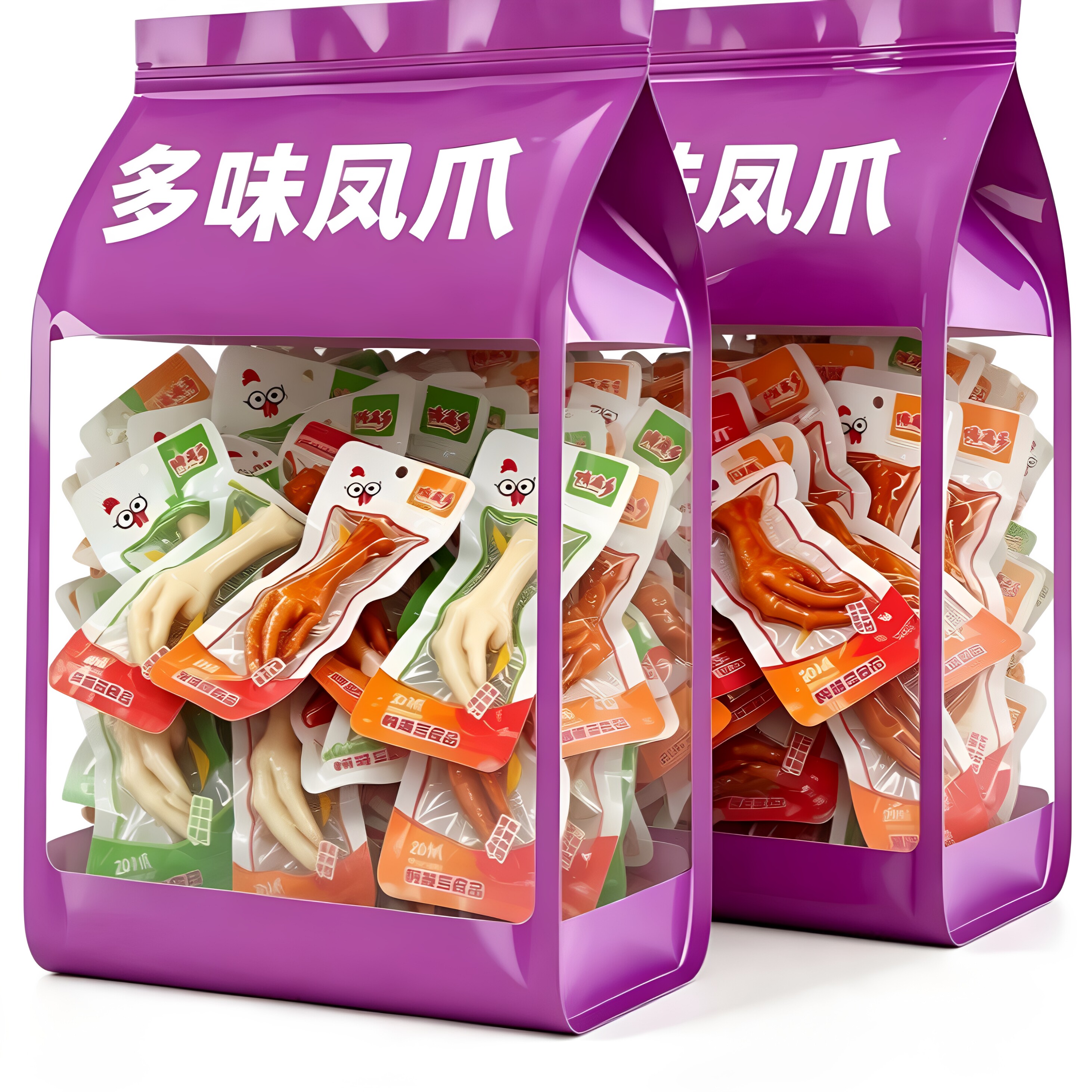 【特价100包】泡椒凤爪开袋即食酱香鸡爪休闲解馋熟食鸡脚零食品