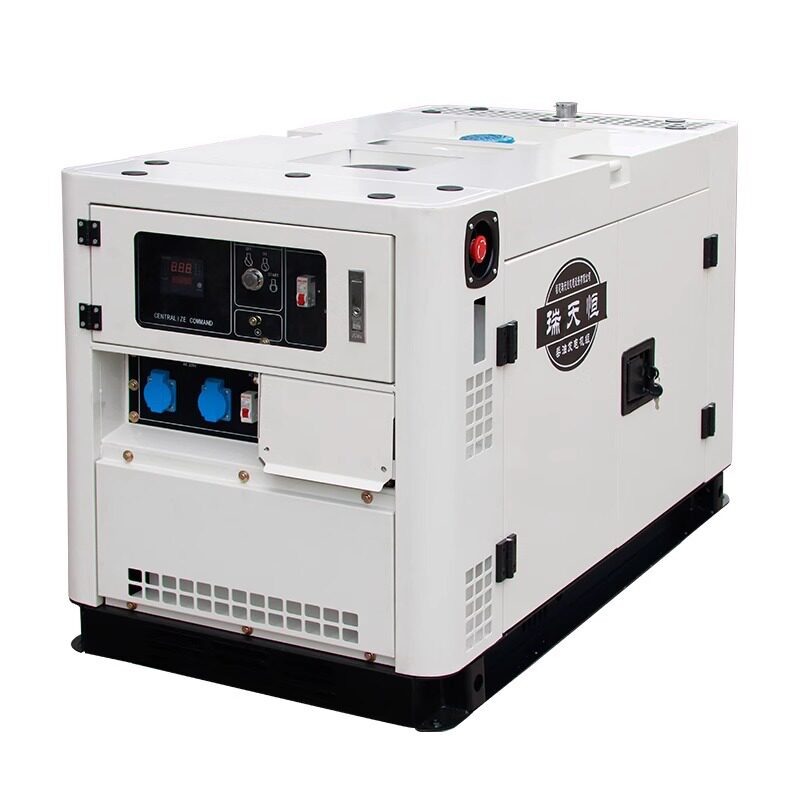 柴油静音双缸风冷小型发电机10/12/15/20KW单相220V三相380V