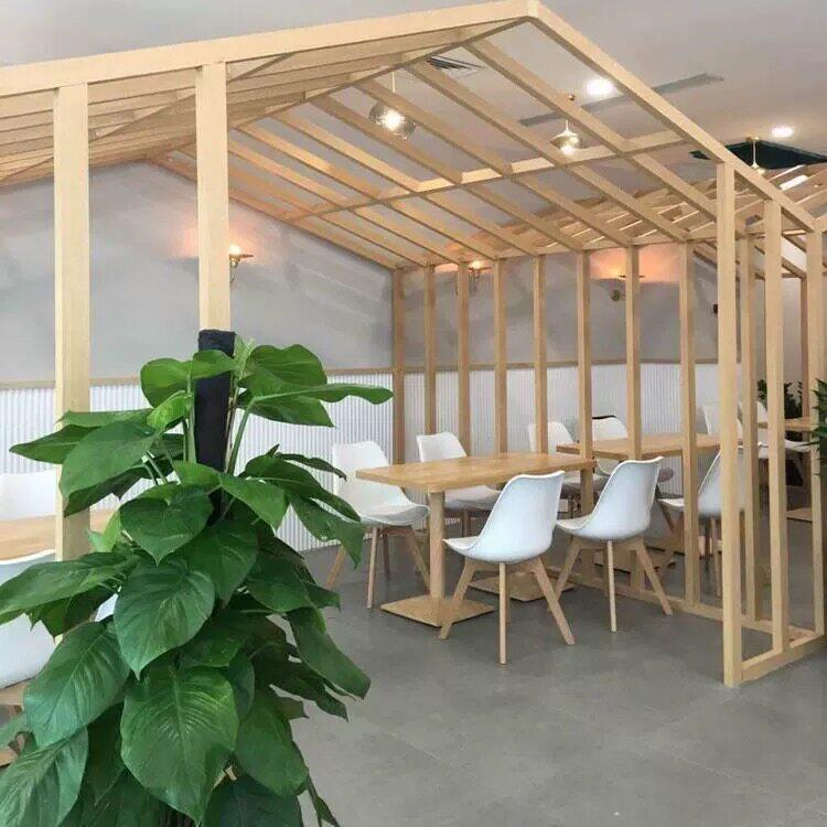 木纹铝方管铝合金方管型材门头隔断连锁店实体店装修木纹材料加工