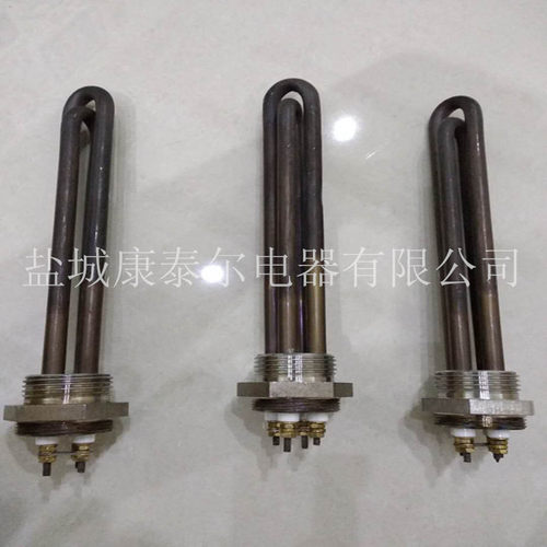 DN40不锈钢水箱加热管 烧水型螺纹电热管 DN50工业法兰电加热棒