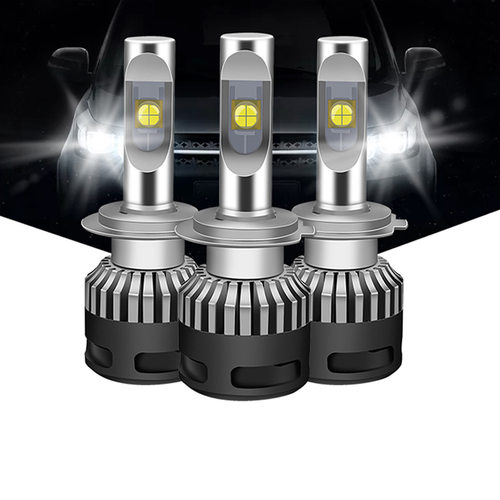 x9汽车led大灯xhp70车灯高亮聚光h4远近一体h7透镜e70改装灯泡