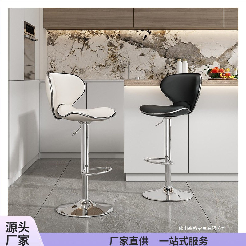 吧台椅升降椅子前台吧凳家用轻奢吧椅酒吧网红高脚凳收银台高凳子图片