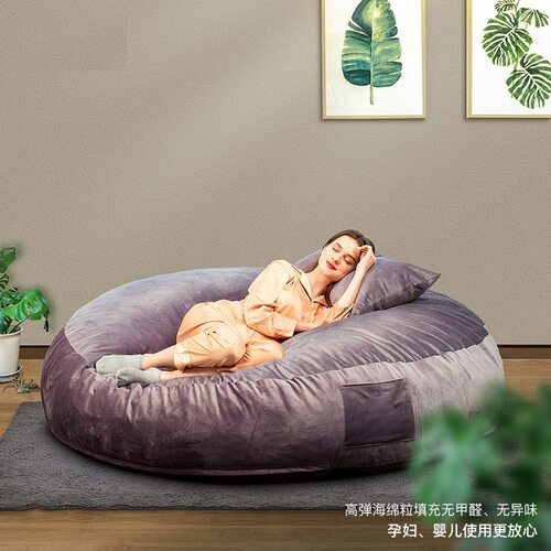 180CMX35CM创意懒人沙发榻榻米短毛绒卧室阳台超大沙发床厂家直销