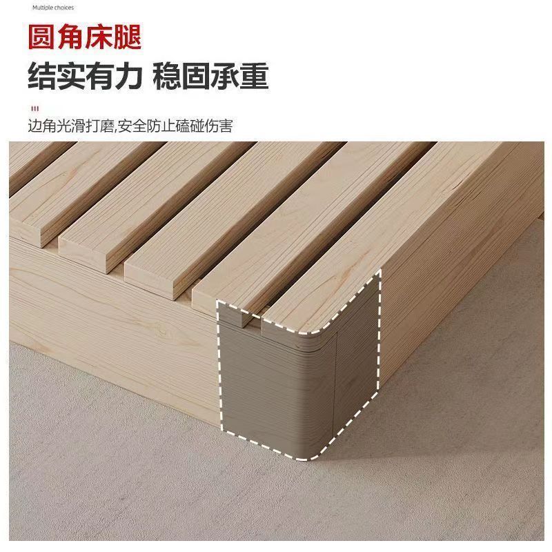 床头床架床板现代实木防潮骨架出租房铺板榻榻米架子民宿日式矮床图片
