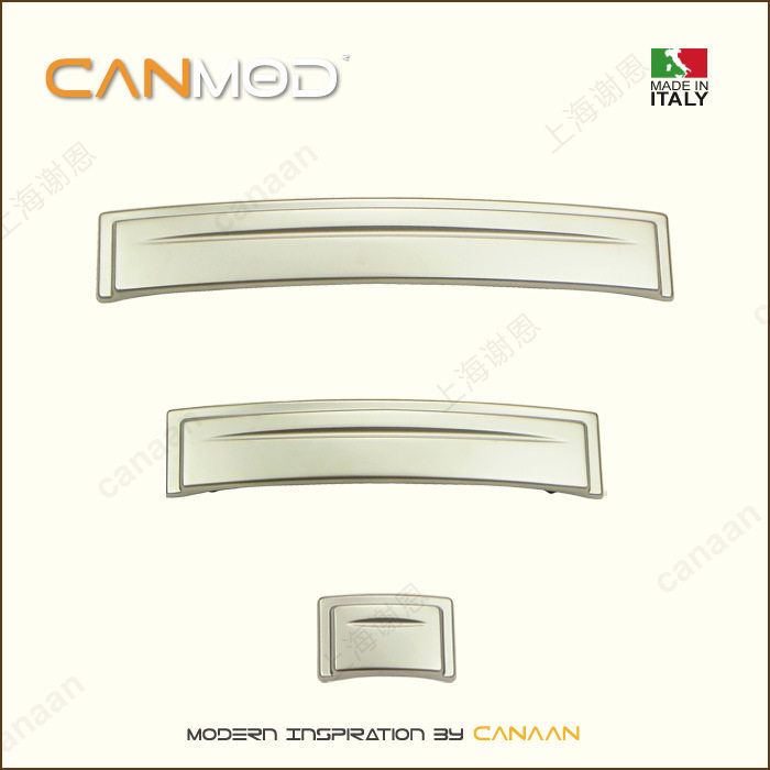 Canmod迦南原装意大利进口现代砂银抽屉柜门拉手15137-24137型号
