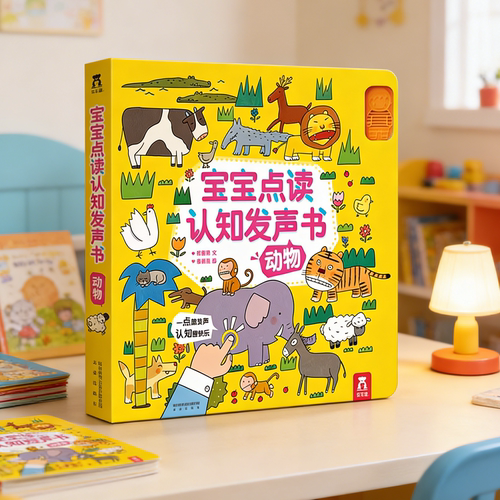 点读认知发声书乐趣动物交