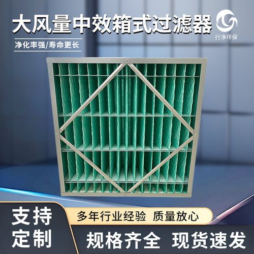HJ-HPM大风量箱式中效过滤器F6F7F8F9空气过滤器过滤网厂家